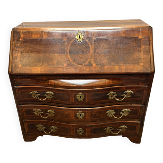 18th Century Marquetry Sloping Desk