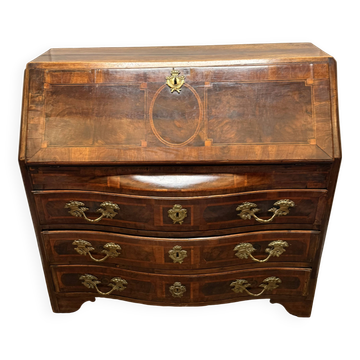 18th Century Marquetry Sloping Desk