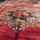 Vintage Moroccan Berber carpet Boujaad by Khenifra XXL 352x174 cm