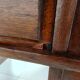 Antique oak writing desk by Stolzenberg – tambour roll top desk – c1880