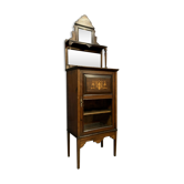 Ceremonial showcase Napoleon III period in precious wood marquetry around 1850