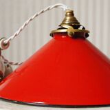 Enamelled sheet metal pendant rises & falls 1920