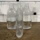 Série de 3 vases en verre bullé