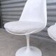 Pair of tulip chairs by Eero Saarinen for Knoll International