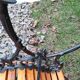 Old garden bench with vintage cast iron legs xxeme