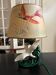 1950s ceramic bird lamp