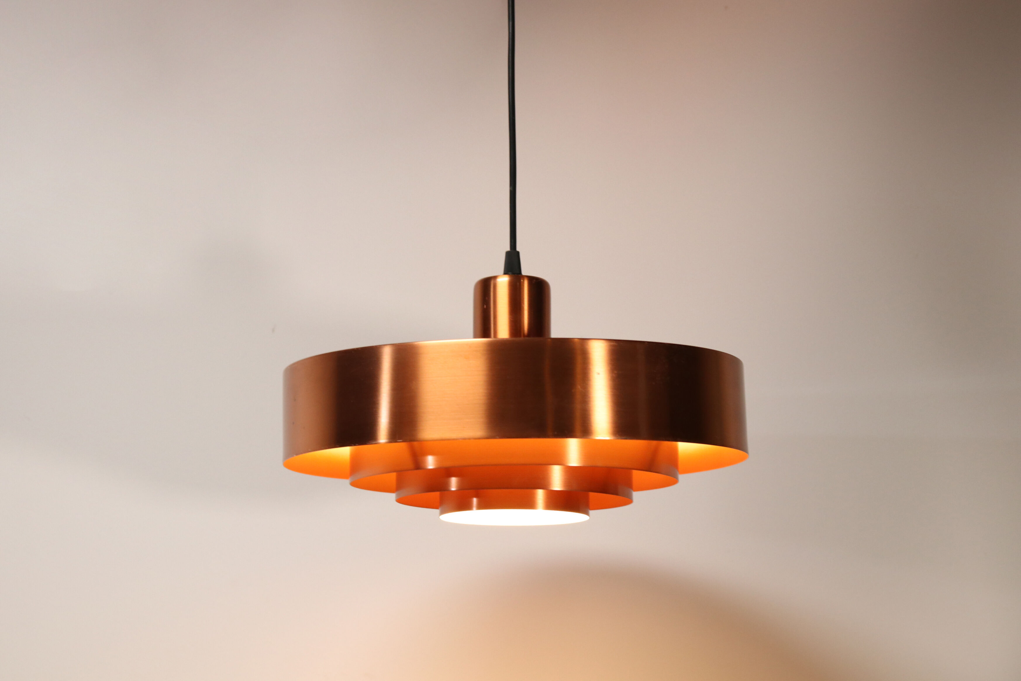 Jo Hammerborg Copper Roulet pendant lamp for Fog and Morup