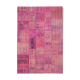 Handwoven oriental overdyed 202 cm x 298 cm pink patchwork carpet