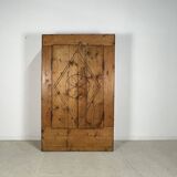 Authentic mountain cabinet furniture, jam maker, folk art, Savoie