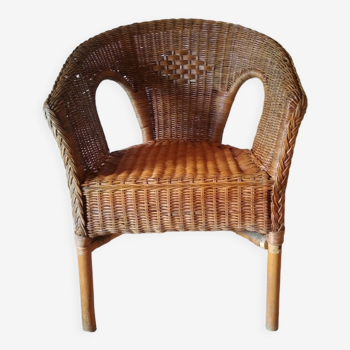 Rattan armchair