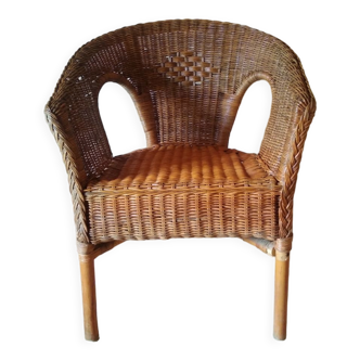 Rattan armchair