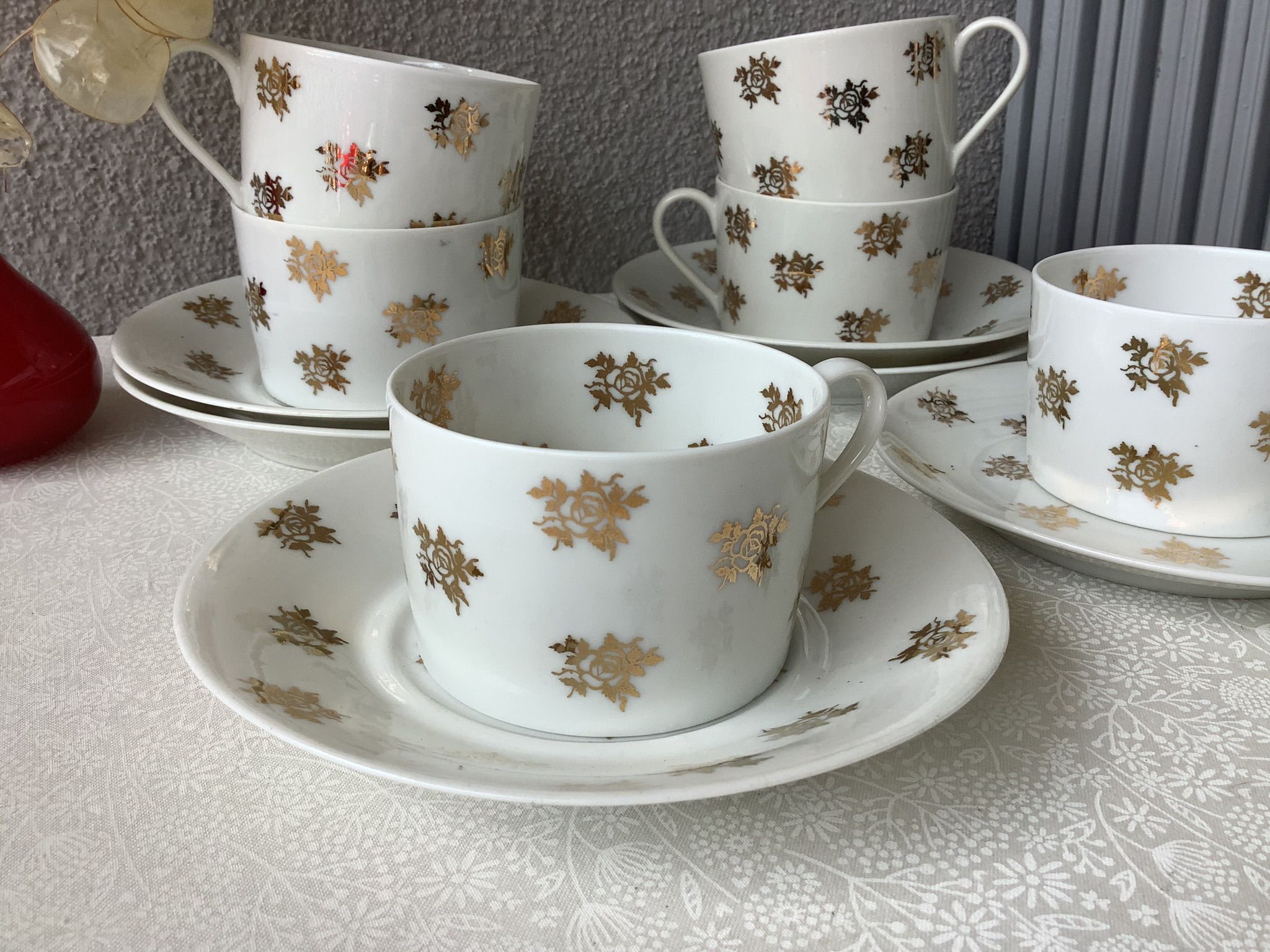 Tasses à thé Limoges Marcel Chaufriasse