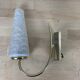 Pair of brass and opaline wall lamps 50s