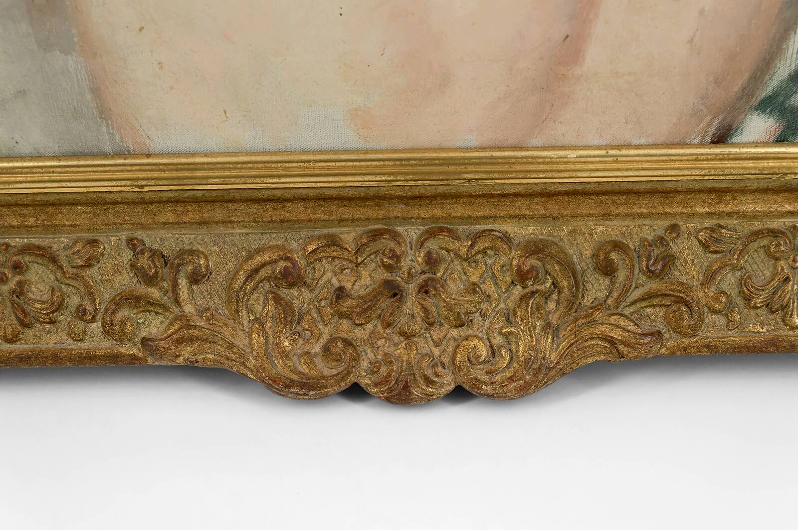 Nude portrait of a young woman with a headscarf, Maurice Ehlinger, Circa 1940