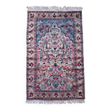 Pakistani wool and silk handmade rug 190x120cm