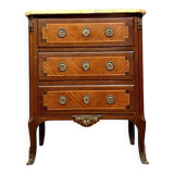 Louis XV style ladies' chest of drawers in marquetry circa 1850