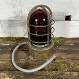 Brass cargo passageway wall lamp