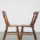 Antique set of 4 wooden dining chairs from the 19th century