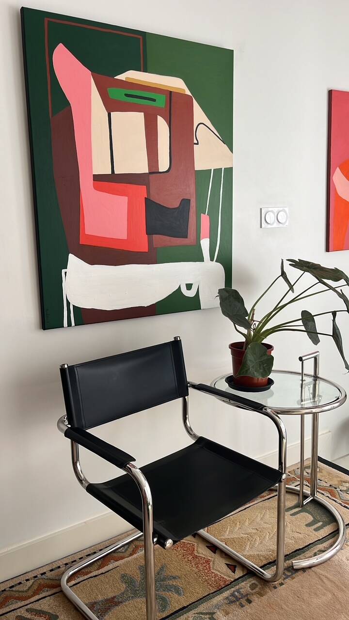 Geometric abstract on canvas "Serenity"