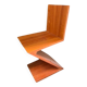 Chaise Zig Zag conçue par G. Rietveld, fabriquée par Cassina, années 1990