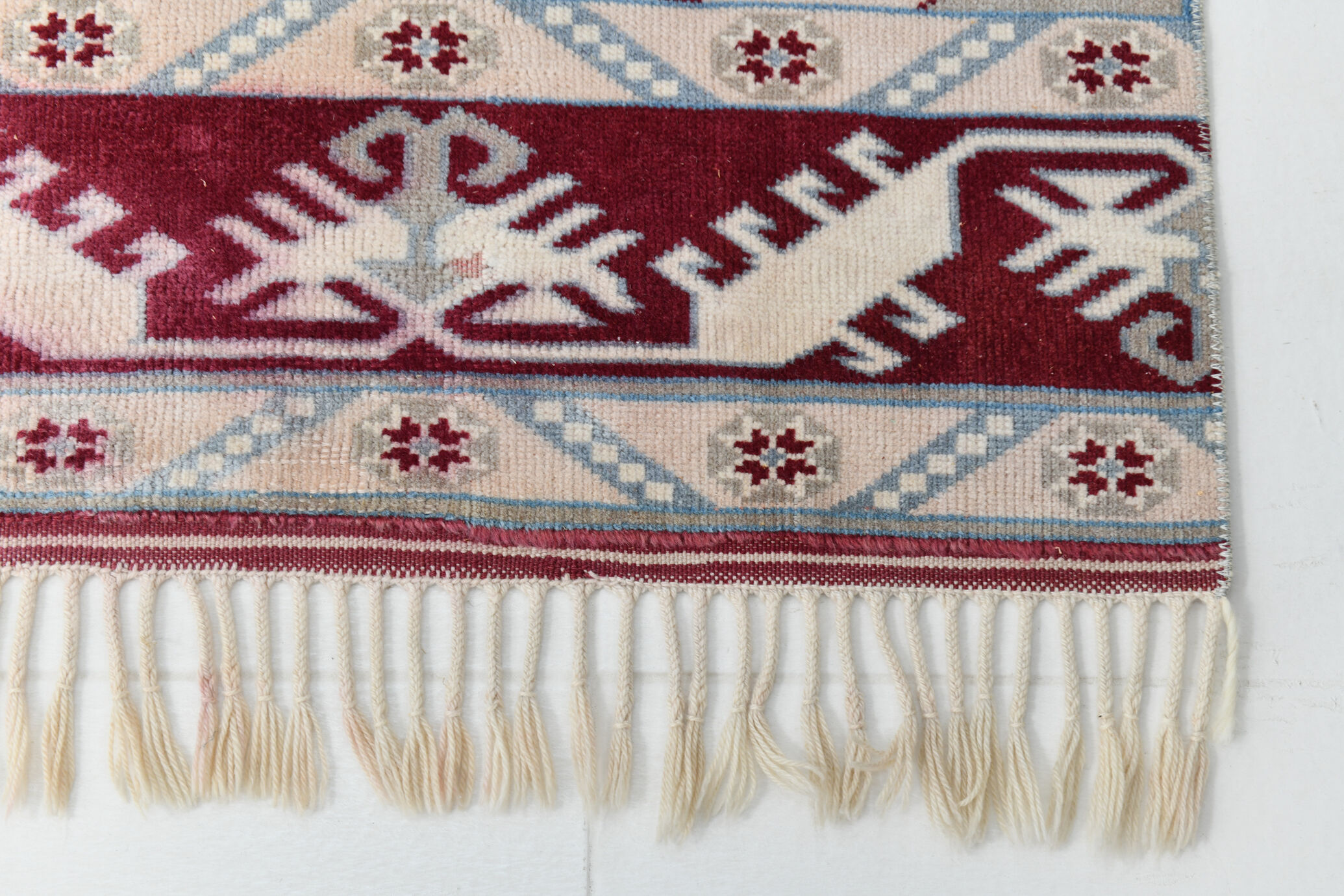 2x7 Oushak Sky Blue Runner Rug, 77x226Cm