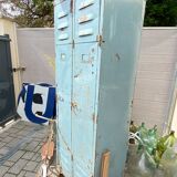 Vintage metal industrial wardrobe