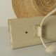 Porte manteau murale vintage bois et métal beige