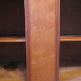 1925 sideboard with two doors, two drawers and beveled mirror, marble top