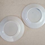 2 Saint Amand plates with castle decor