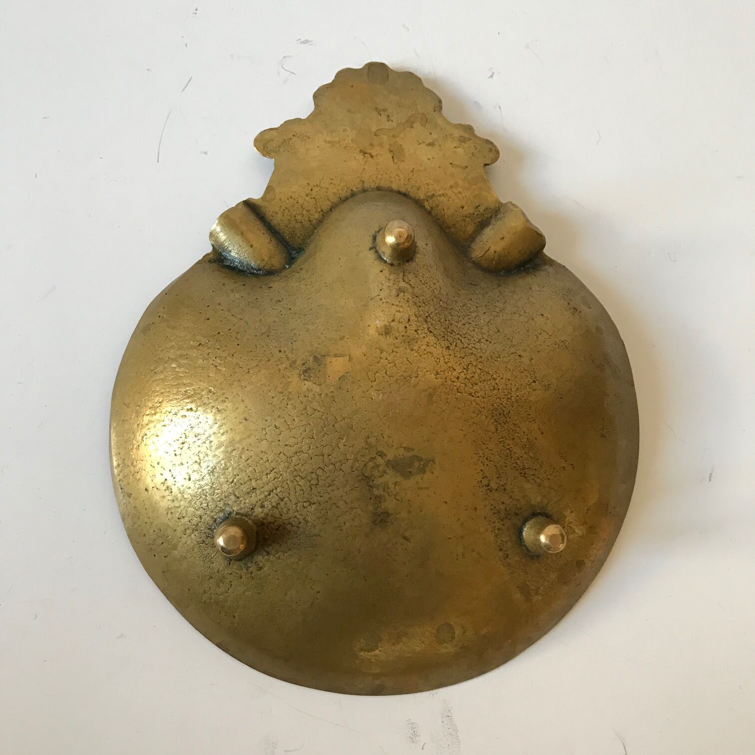 Empty pocket brass ashtray