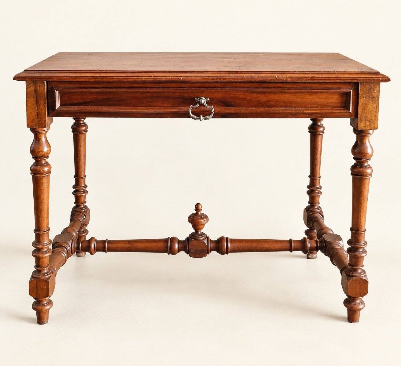 Walnut Desk Louis XIII Style 19th Century