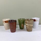 5 Japanese mugs