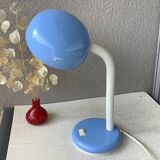 Bauhaus style sky blue space age design lamp
