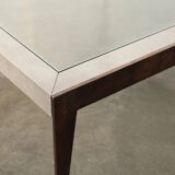 Bespoke shagreen and brass coffee table