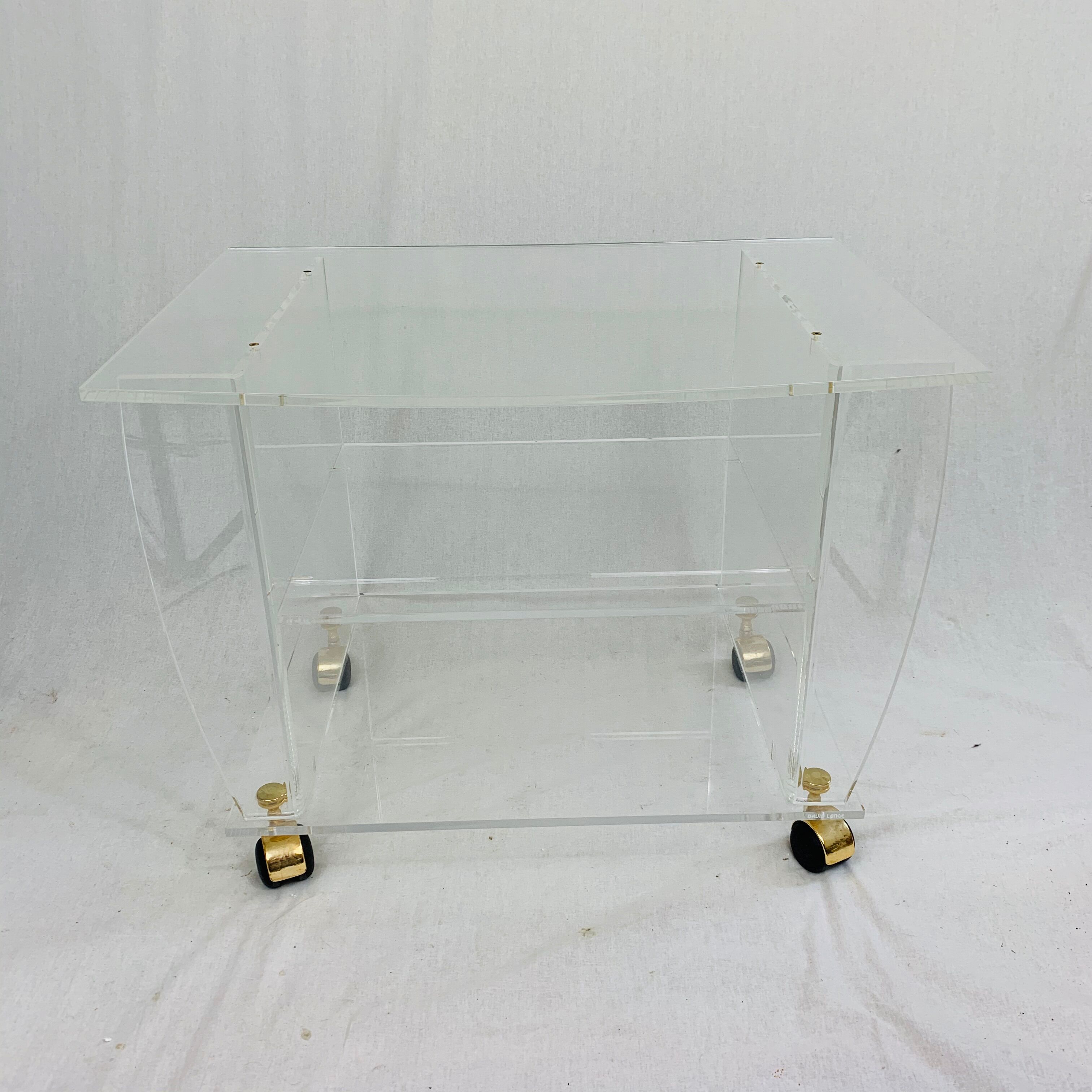Altuglass plexiglass serving table David Lange