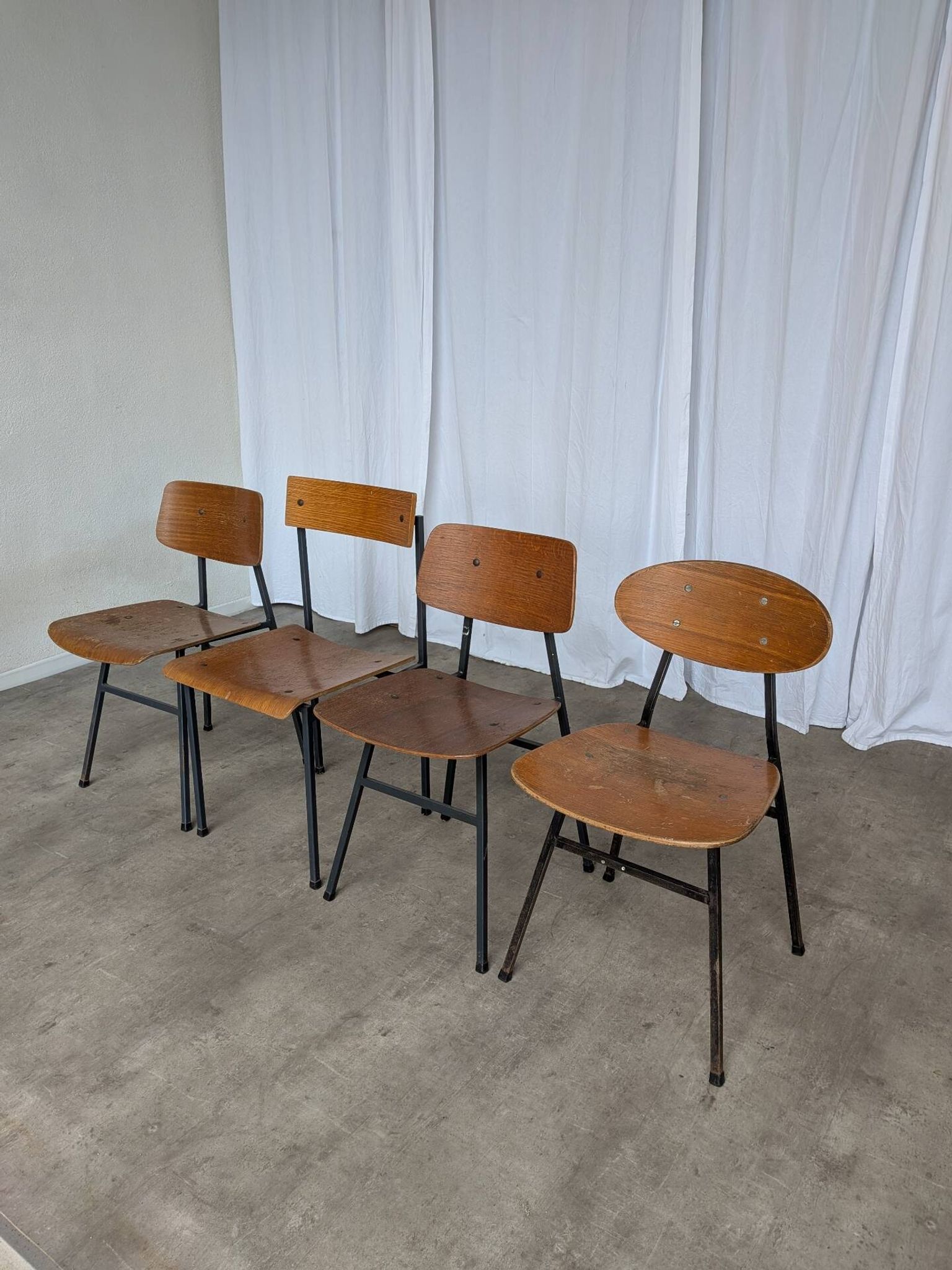 Vintage Stol Kamnik Wooden Dining Chairs - 1970s Yugoslavia - Set of 4