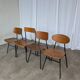 Chaises de salle à manger en bois Stol Kamnik vintage - Yougoslavie des années 1970 - Ensemble de 4