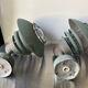 Pair of classic danish vintage outdoor wall lamps in copper