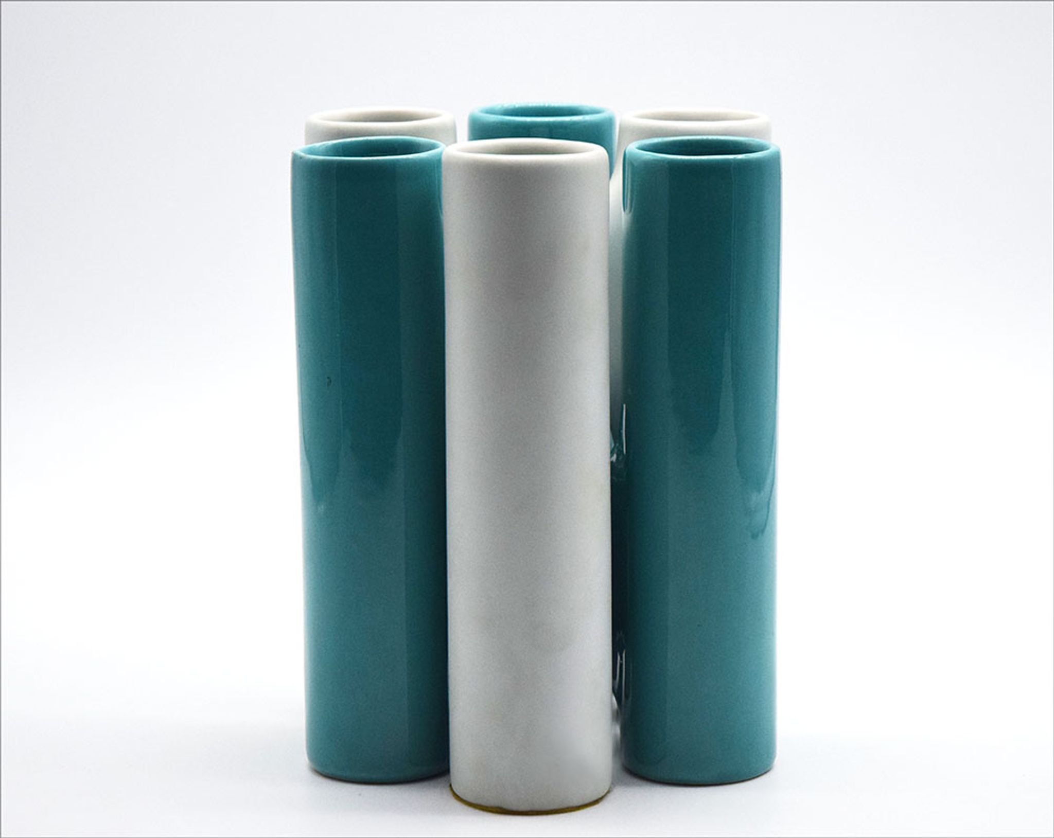 Interlocking ceramic vases by Enzo Bioli for Il Picchio, 1970s.