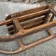old sled sleigh Alsace Christmas decoration DAVOS style Wood 1900