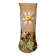 Antique Legras vase – Brown smoked glass with gilded floral enamel – Art Nouveau