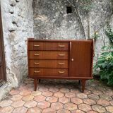 Vintage Scandinavian sideboard chest of drawers