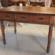 Table bureau en pin début 20ieme