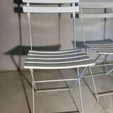 Bistro-style folding garden furniture set – table and 3 chairs