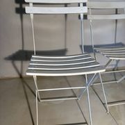 Bistro-style folding garden furniture set – table and 3 chairs