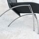 Italian leather low chair Midj
