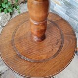 Beech floor lamp in turned wood
