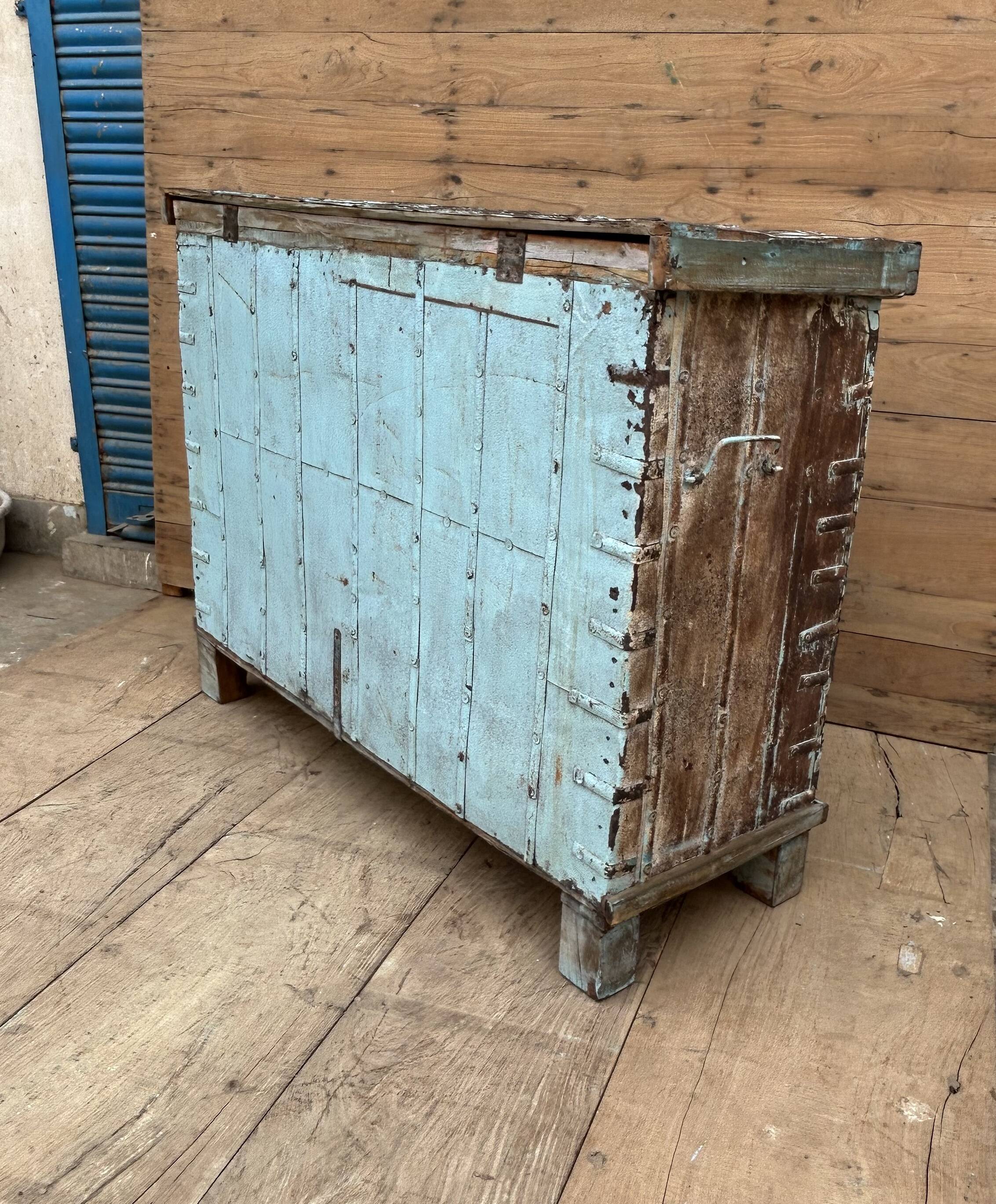 console - Burmese teak wedding chest