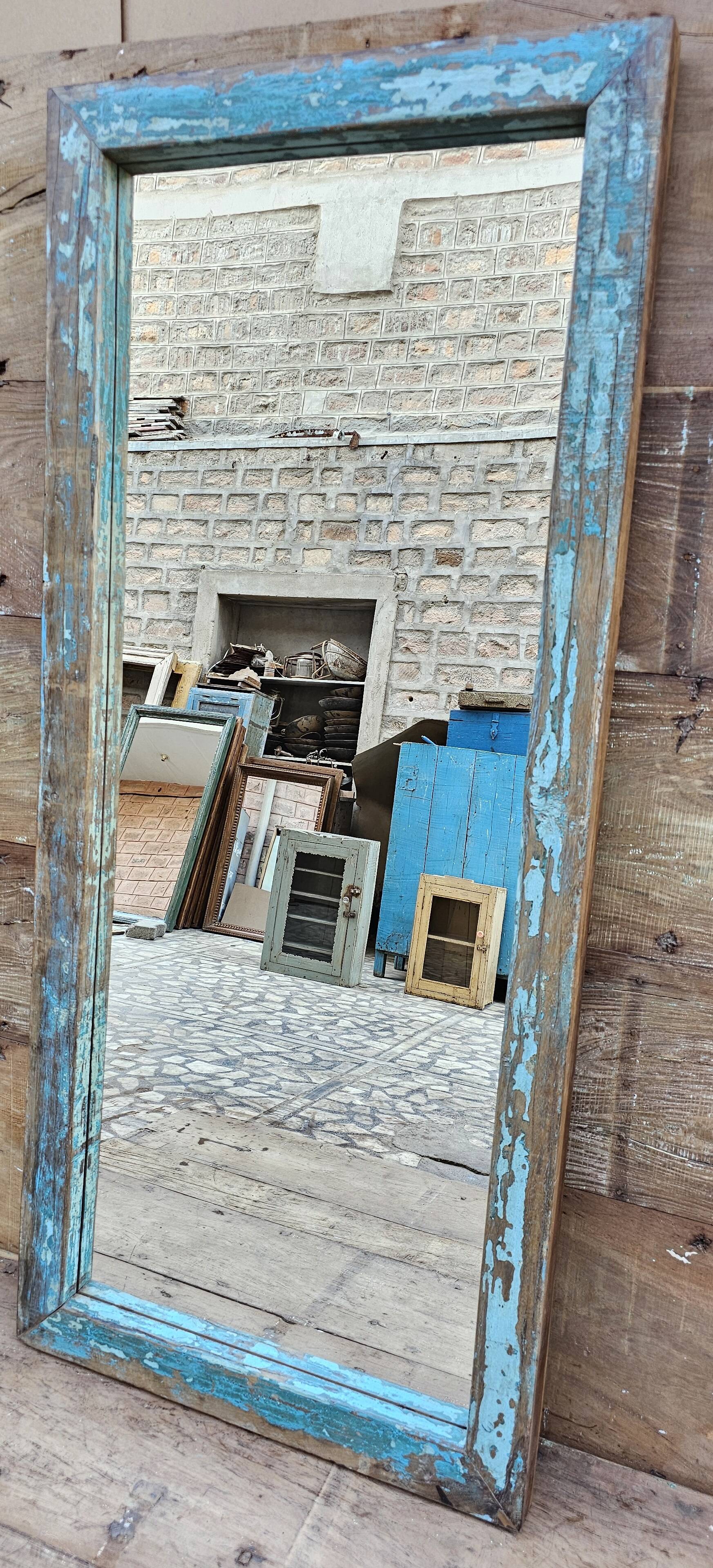 Teak mirror from Burma