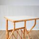 Rattan and bamboo magazine rack side table 1960